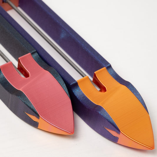 10.75" Custom Boat Shuttles - Silk Duotone Colors